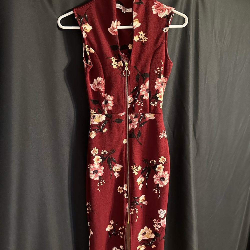 Bodycon Zip Dress Never Worn!